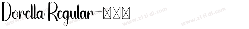 Doretta Regular字体转换